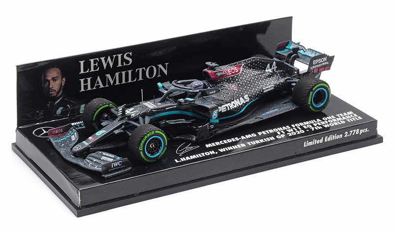 Minichamps 1:18 & 1:43 Hamilton 2020 Turkish Grand Prix Mercedes F1 W11 diecast model car review